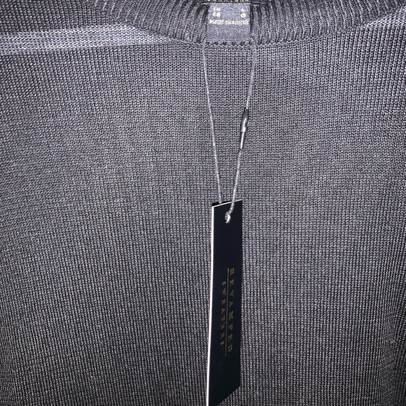 Revamped Semi Sheer Black Sweater - Picture 8 of 8